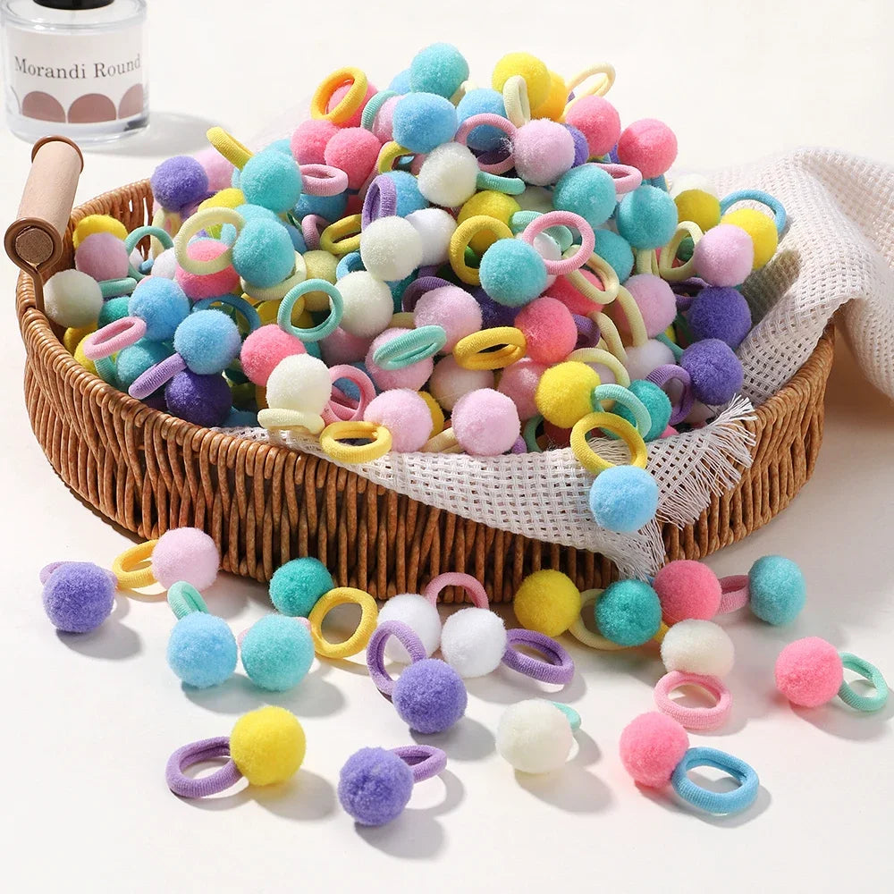 20pcs/ Elastic Plush Ball band