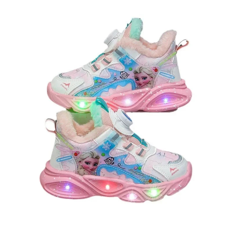 Frozen Girls Shoes LED Sneakers