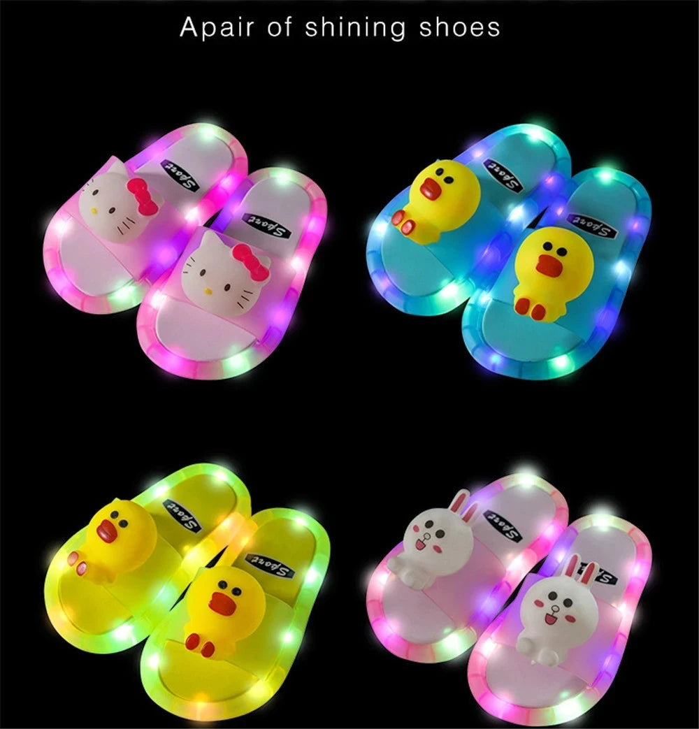 Summer Children Light Slippers Non-slip