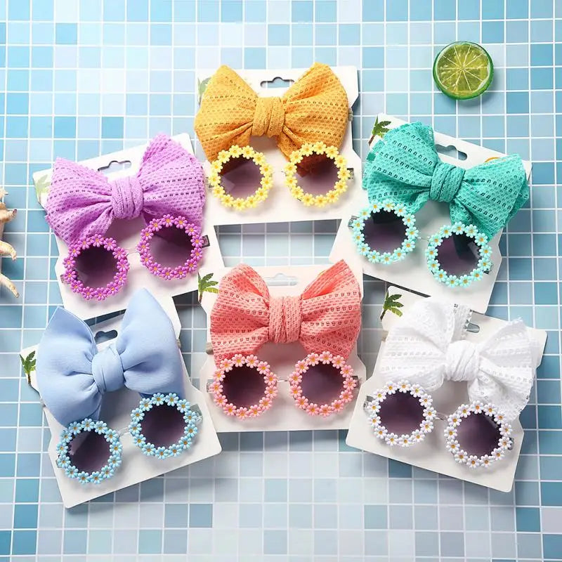 Children's Headband Flower glasses