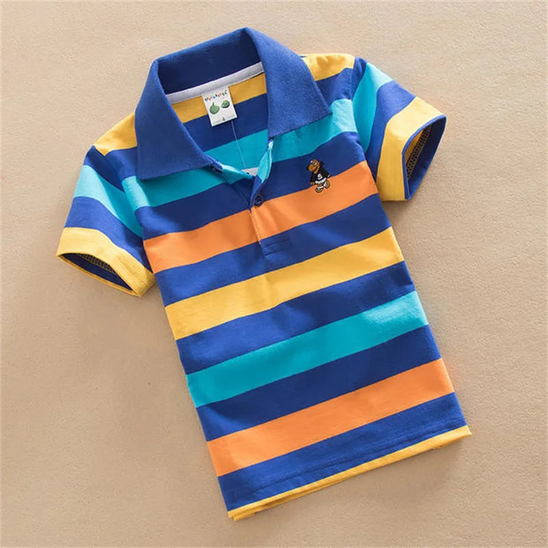 Boys Short Sleeve Stripe Tees