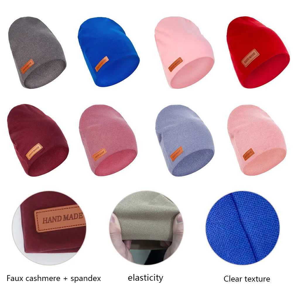 Solid Cashmere Baby beanies