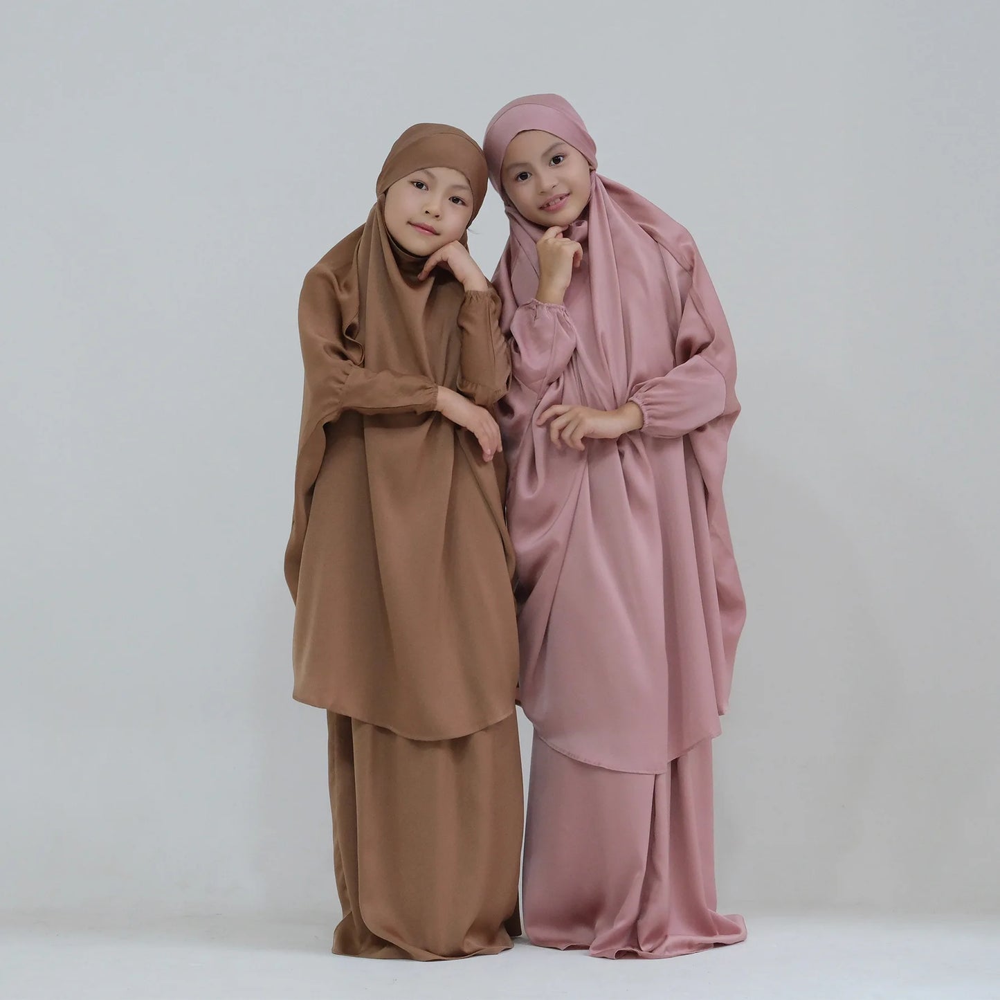 Muslim Hijab Dress Abaya 2PCS