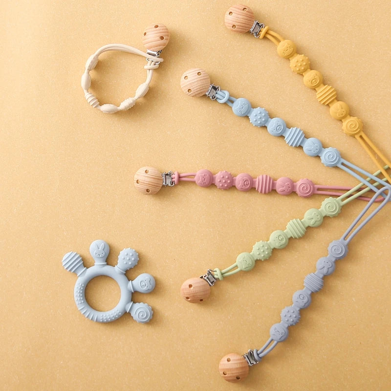 Baby Silicone Pacifier Chain Clip