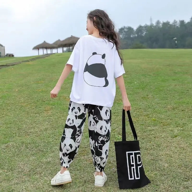 Panda pants and shirt set