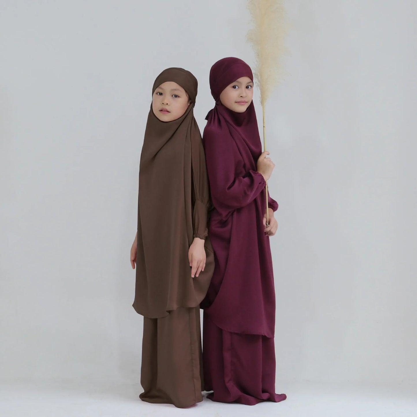 Muslim Hijab Dress Abaya 2PCS