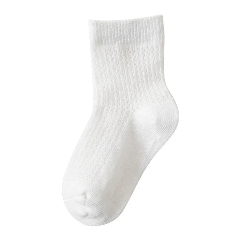 New White Baby Socks Cotton