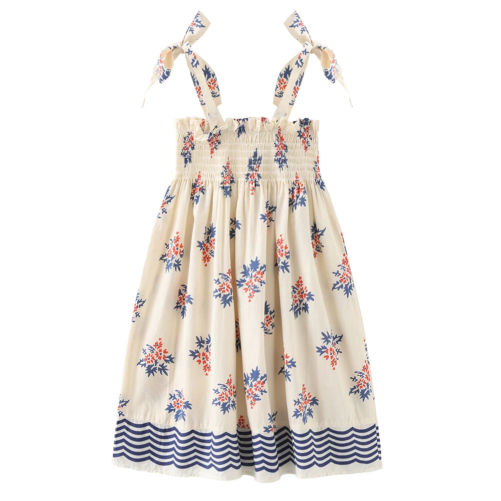 Little Girls Beach Floral Summer Dress