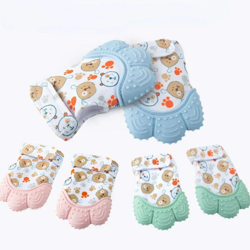 Baby Teether Printed Children Gloves