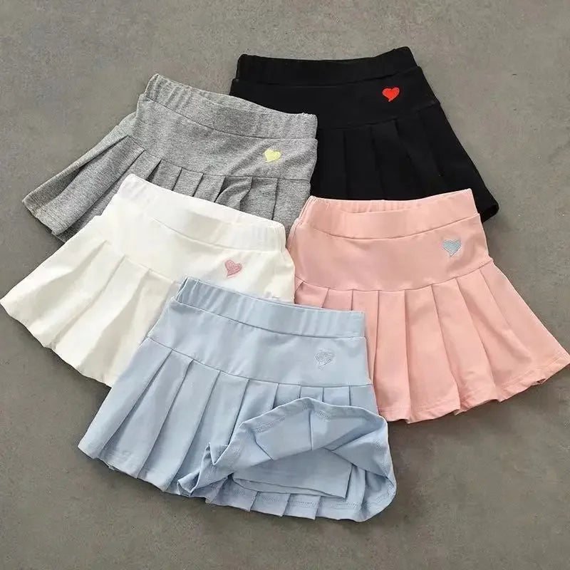 Girls Pleated Skirt Inner shorts