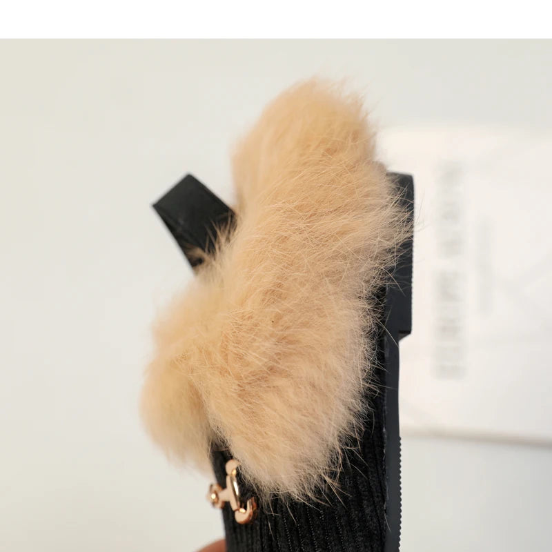 0-12y Fur Slippers