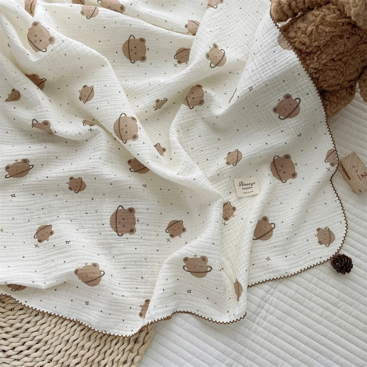 Floral Muslin Swaddle 100% Cotton