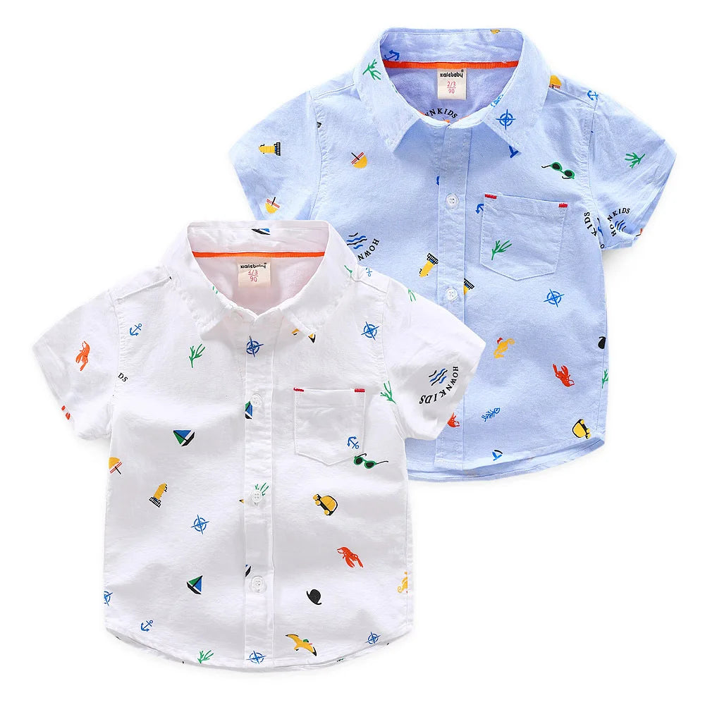 Short Sleeve Collar Shirt