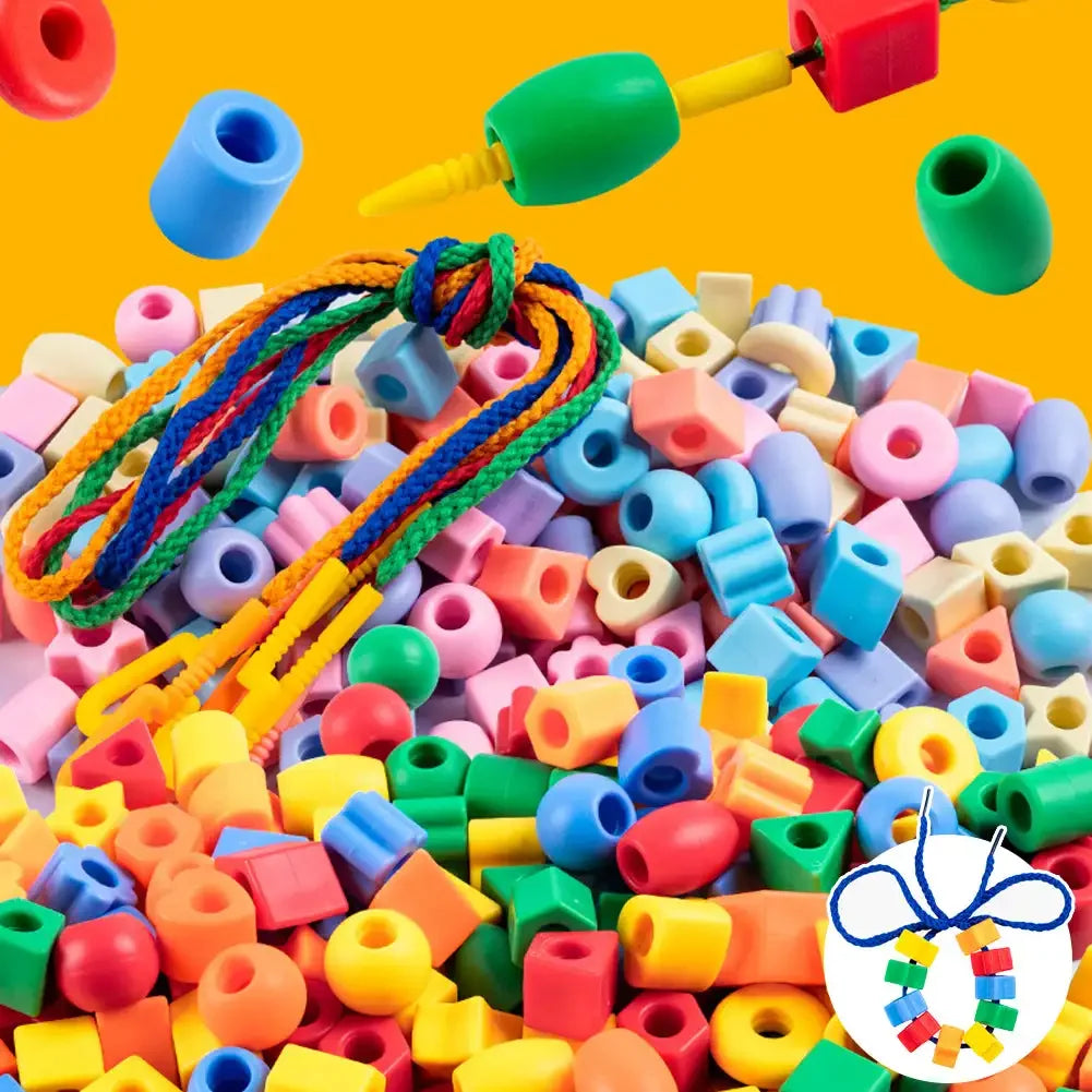 50/100pcs DIY Beads with string