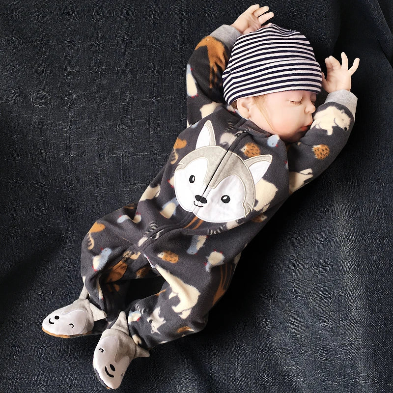 Newborn Baby Jumpsuit Fleece