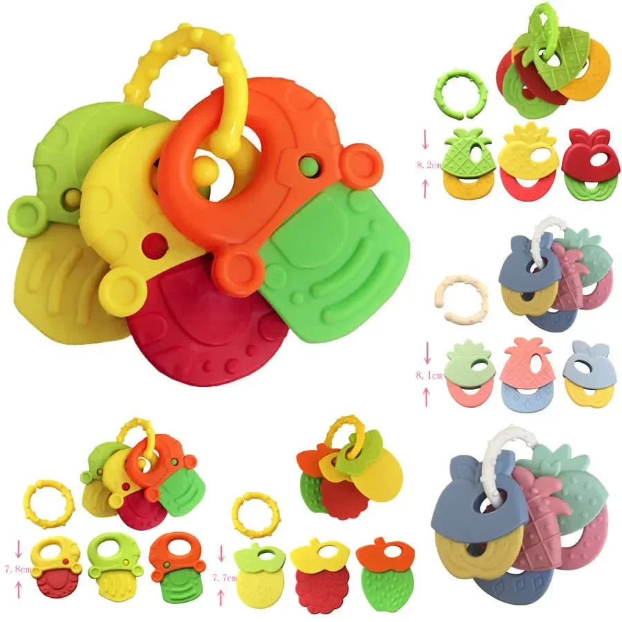 Silicone Teethers Infant Rattle