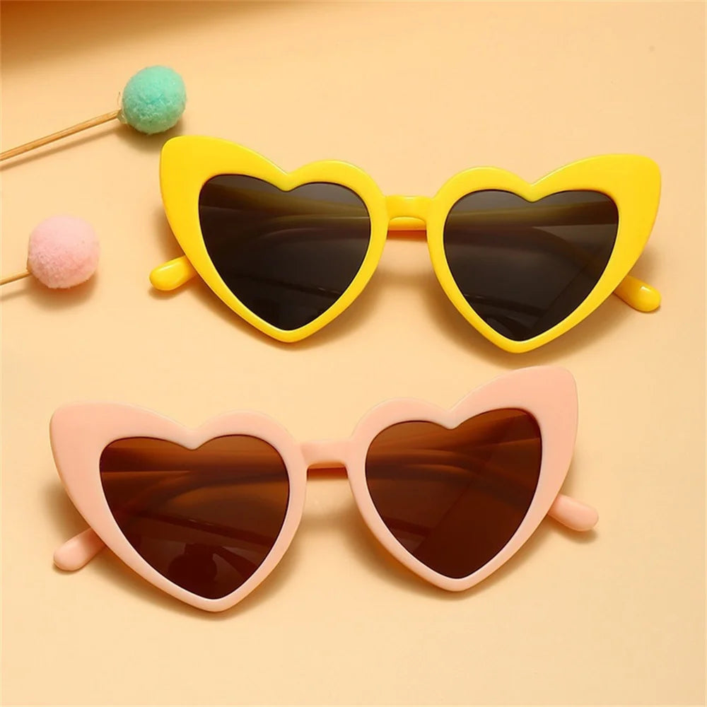 Kids Love Heart Shaped Sunglasses