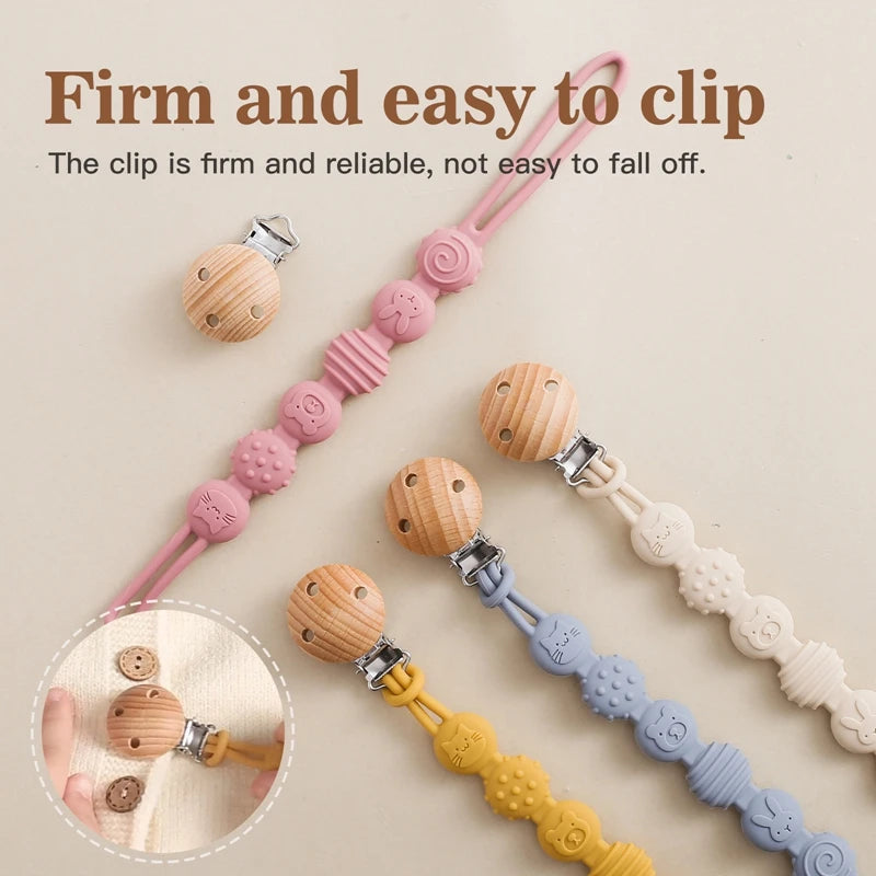 Baby Silicone Pacifier Chain Clip