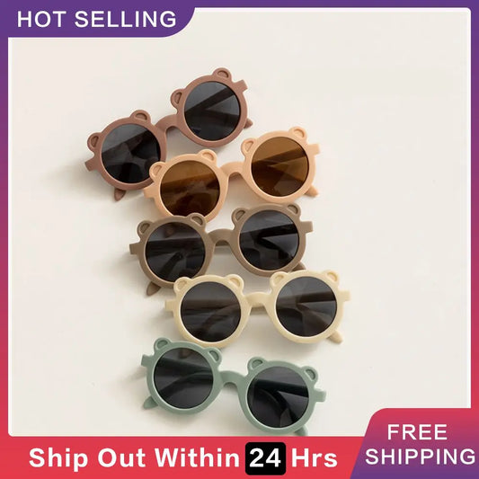 1~4pcs Round Children Sunglasses