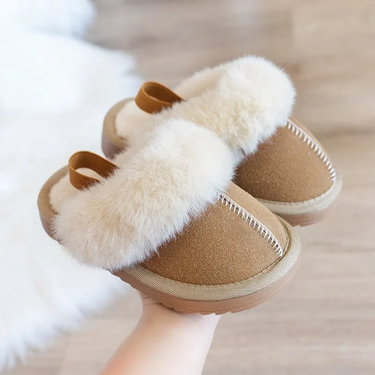 Woolen Elastic Band Slippers