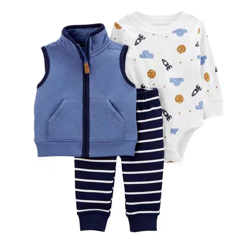 Cotton Tops Jacket Bodysuits Pants