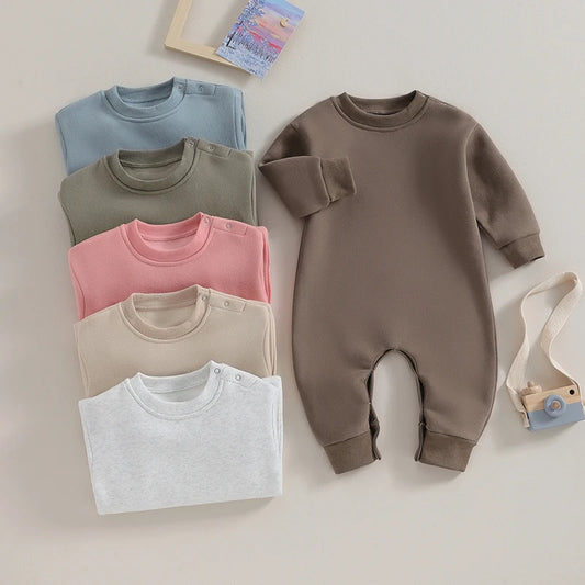 0-18M Newborn Long Sleeve Romper