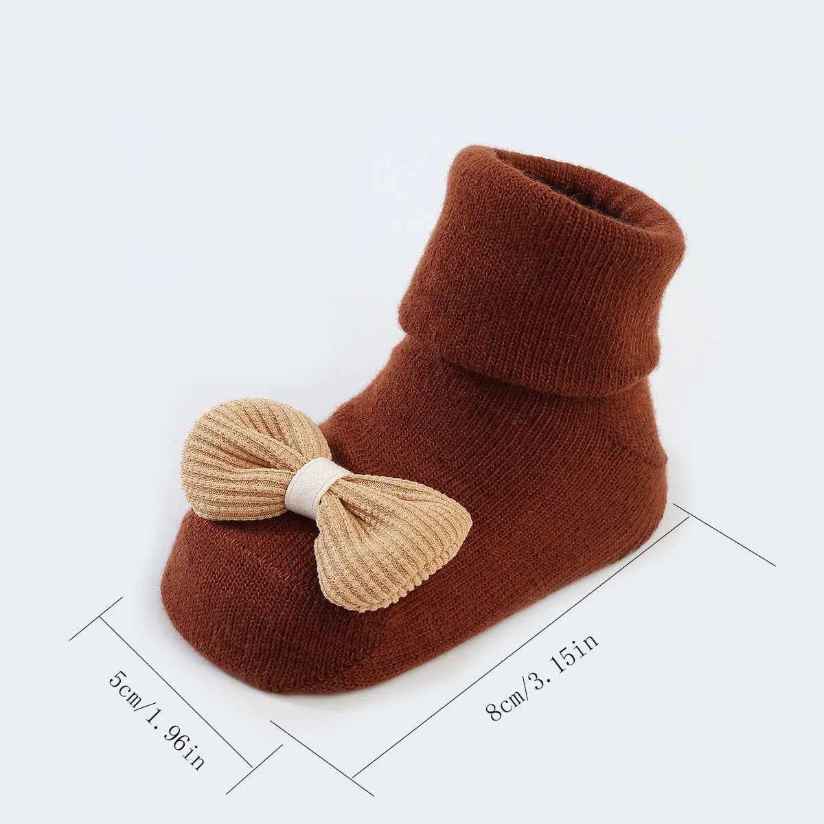 Cute Big Bowknot Floral Non-slip Socks