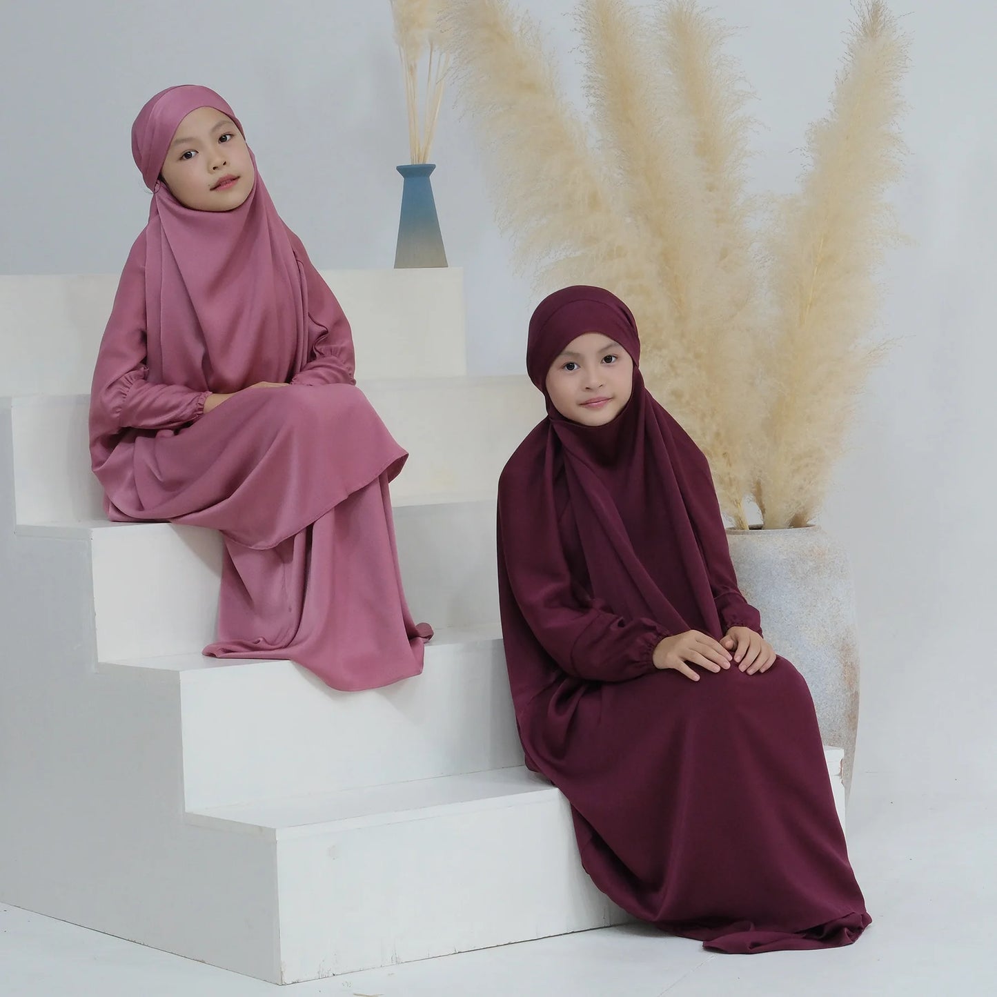 Muslim Hijab Dress Abaya 2PCS