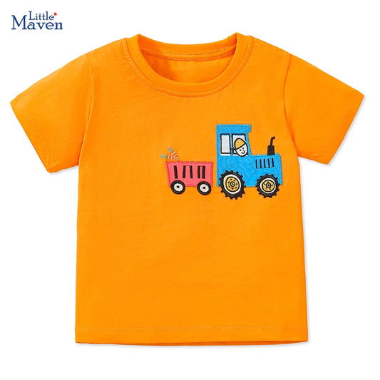 Boys T-shirts Cartoon Tractor