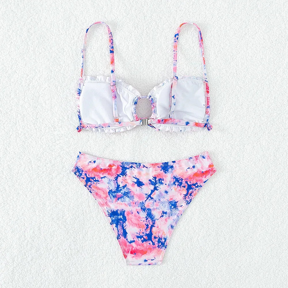 Tie-dye 2 Pieces Swimsuits