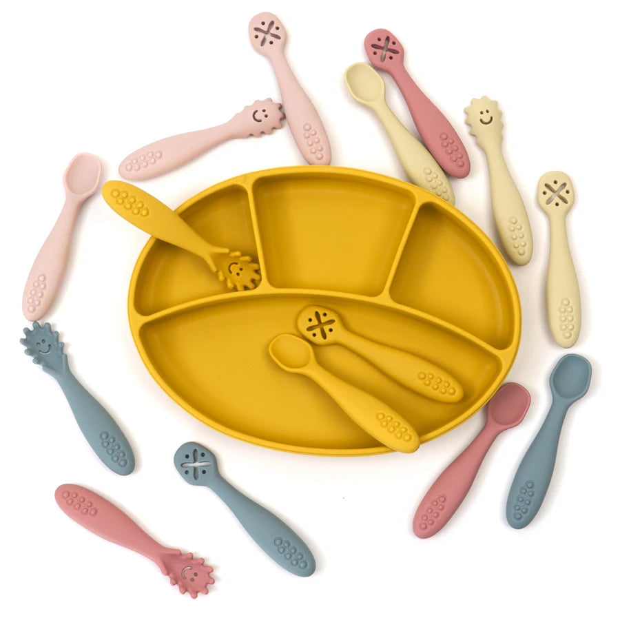 3PCS Silicone Utensils Feeding set