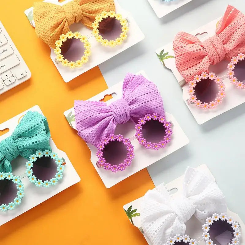 Children's Headband Flower glasses