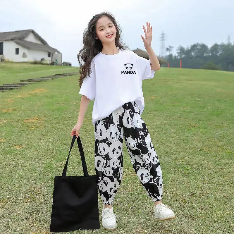 Panda pants and shirt set