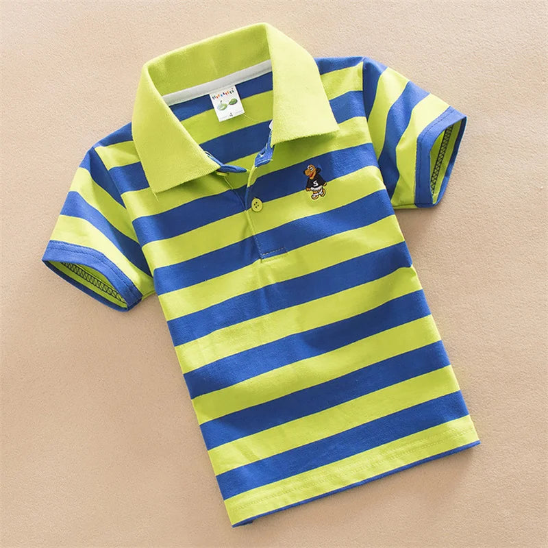 Boys Short Sleeve Stripe Tees