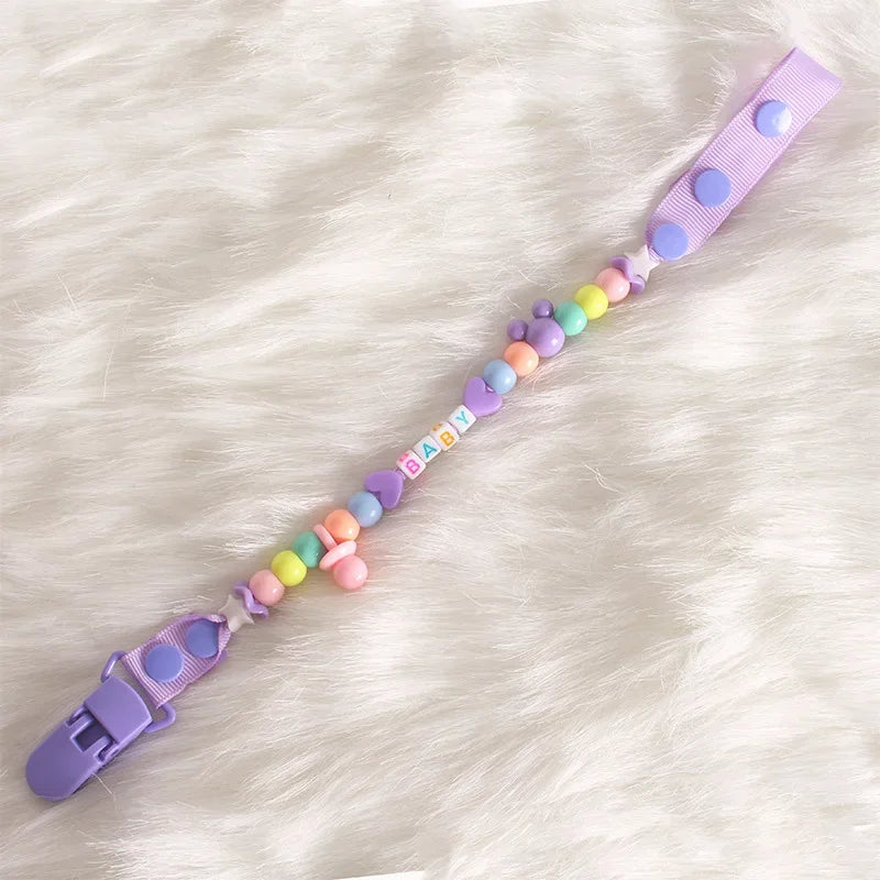 Baby Pacifier Clips Silicone Beads