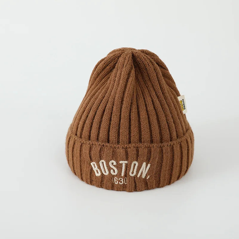 Embroidery Letter Knitting beanie