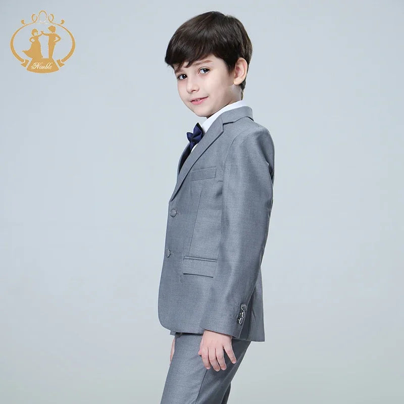 3pc Formal Boy Suit Blazer Vest Pants