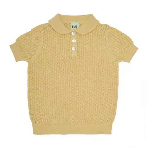 Soft Cotton Knitted Short Sleeve Tops