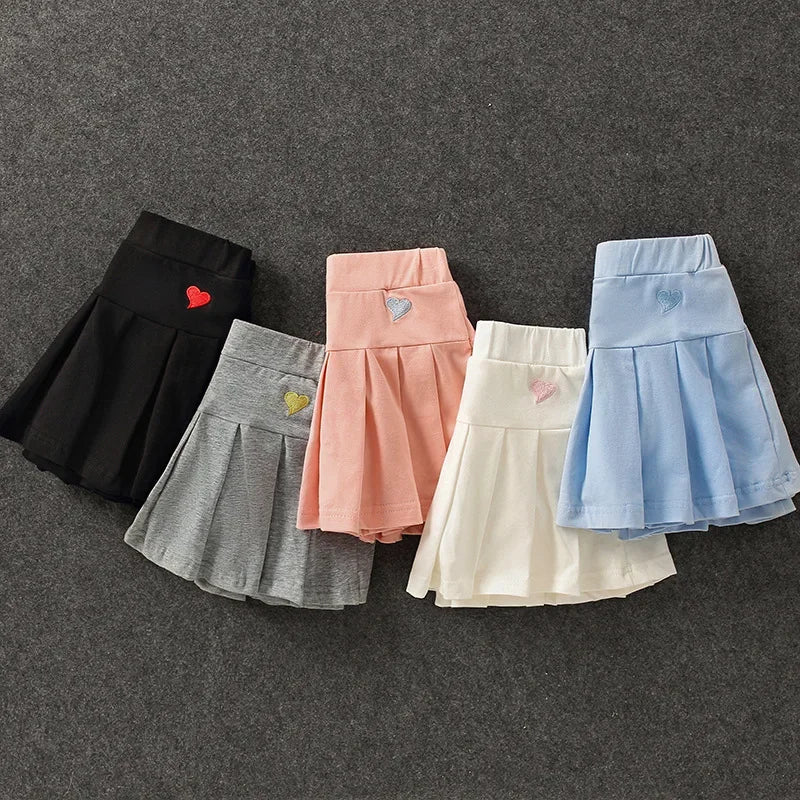 Girls Pleated Skirt Inner shorts