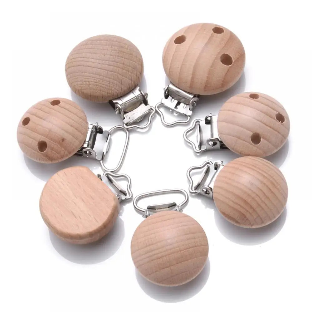 Wooden Pacifier Clip