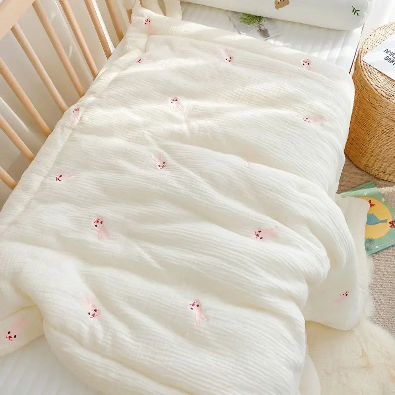 Bear Bunny Baby Soft Cotton Blanket