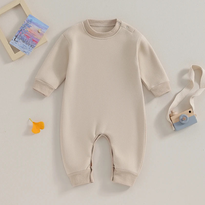 0-18M Newborn Long Sleeve Romper