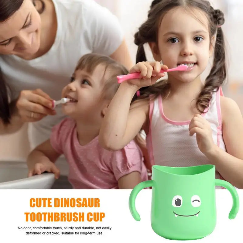 Cute Toothbrush Cup Double Handles