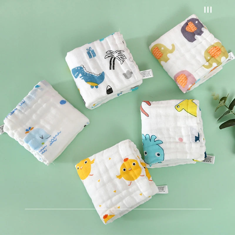 5pcs Towel Muslin Cotton Soft