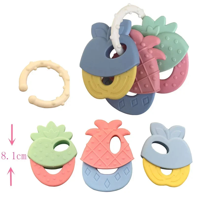 Silicone Teethers Infant Rattle