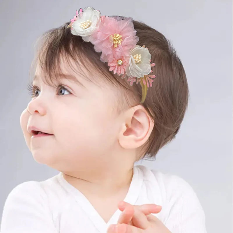 Baby Girl Flower Elastic Hair Band