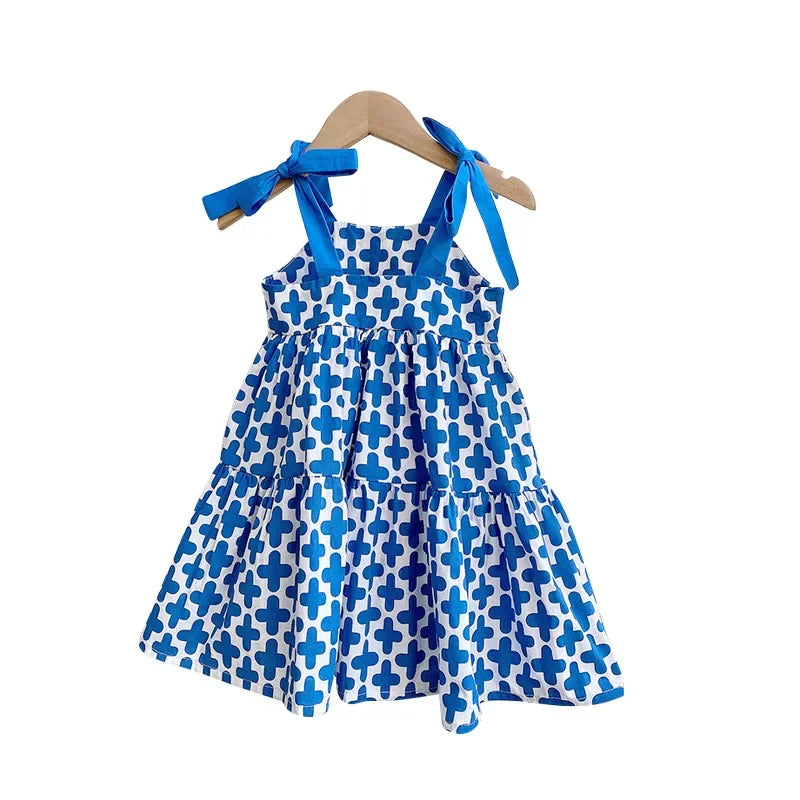 Blue Summer Suspender Dresses