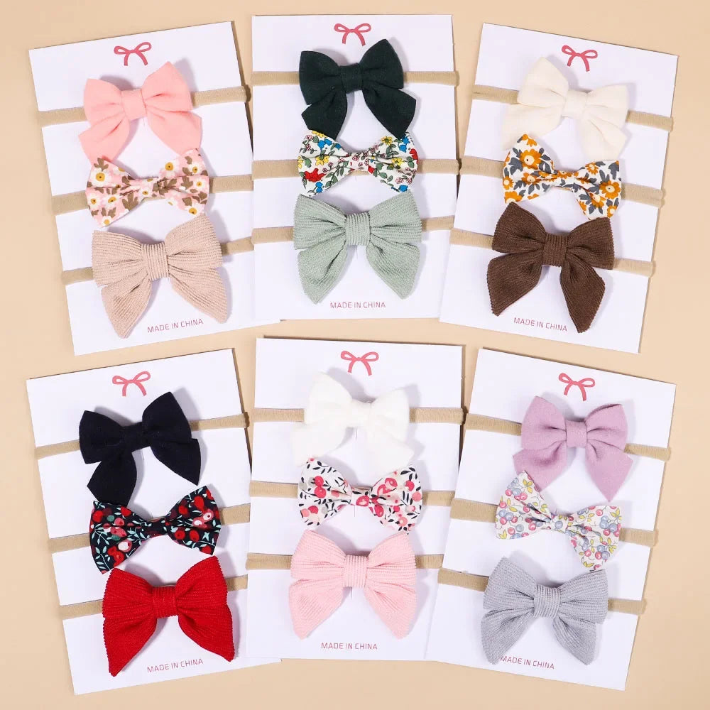 3/4/6Pcs/ Hair Ribbon Bowknot