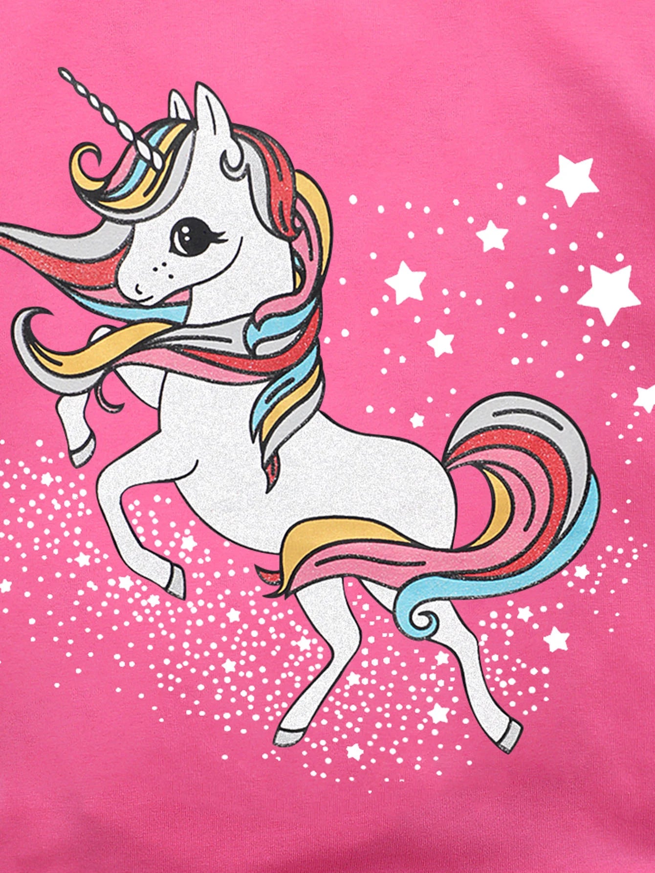 short sleeve T-shirt unicorn print