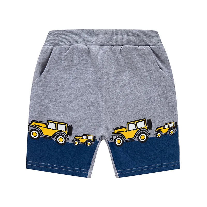 Boys Car print Pocket shorts